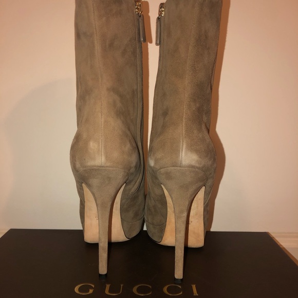 Gucci Suede Boot Heels - Picture 3 of 7